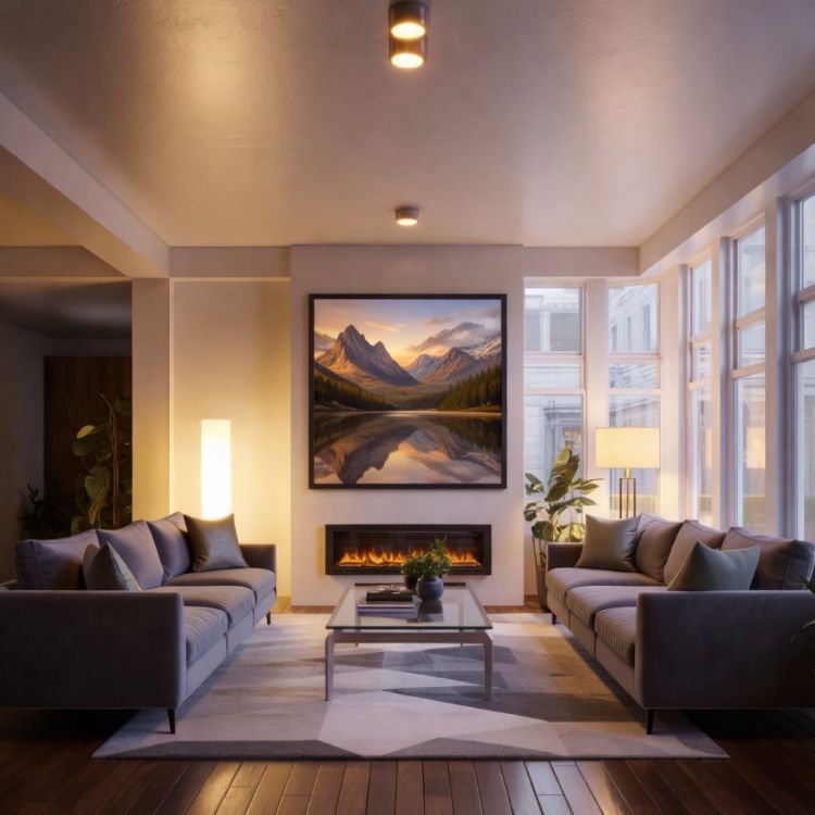 Moderno uređena devna soba