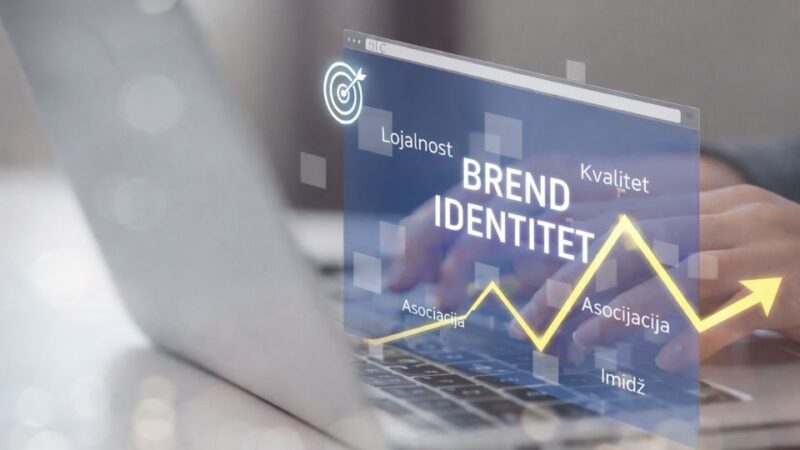 Digitalni prikaz identiteta brenda sa pojmovima lojalnost, kvalitet i imidž